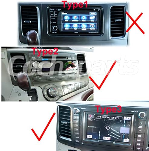 Cocheparts Car estéreo para a Rádio Toyota Sienna 2011-2014 Android 11 com 8 núcleos de 8 núcleos Apple CarPlay/Android Auto/DSP/Wifi/4G