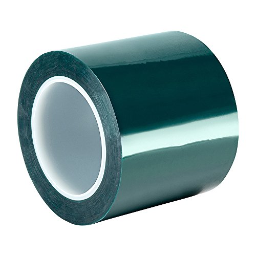 Taquecase 594L-6,5 x 72yd Poliéster verde/fita adesiva de silicone com revestimento, 72 m. Comprimento, 6,5 Largura