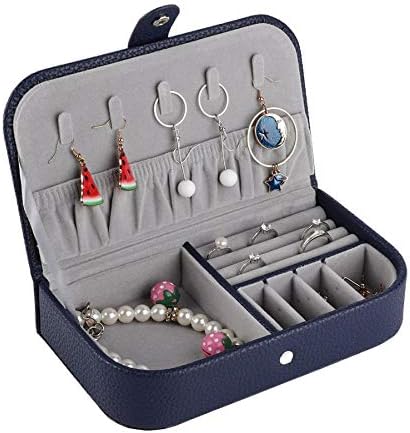 Seewoode ag205 moda portátil colar de armazenamento de armazenamento de pulsação caixa de contêiner de joalheria decoração