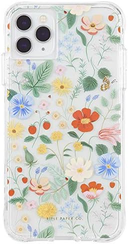 Rifle Paper Co. - Iphone 11 Pro Case - Design Botânico - Campos de Morango Clear