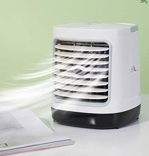 Cooler de ar condicionado portátil do GoKeop, 3 velocidades de vento mini ventilador de resfriador refrigerador de espaço pessoal, ventilador de ar condicionado USB/bateria para acampar, quarto pequeno, quarto, carros