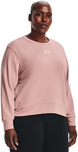 Under Armour Rival feminino Terry Crew Neck S-S-MOLEVE DIREITA T-SHIRT