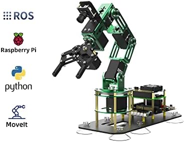 Kit de suporte de braço robótico Raspberry Pi 4B Braço robótico inteligente, Kit eletrônico DIY Ai Robot do DOF para adultos