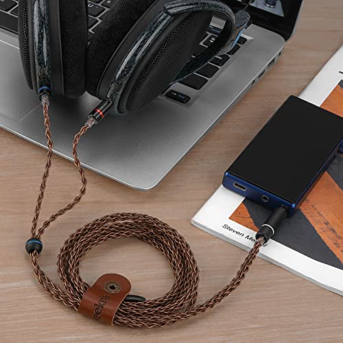 Geekria Apollo Single Crystal Copper Upgrade Cable Compatível com Sennheiser HD 600S2 660S 600 650 6xx, fones de ouvido