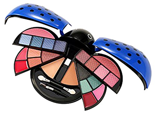 Cameo Ladybug Kit de maquiagem fofa, azul