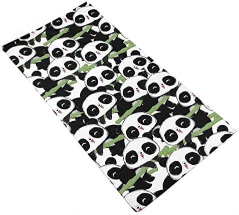 Toalha de pano de panda fofa 28,7 x13.8 face panos superfina fibra altamente absorvente toalhas de mão toalhas de mão