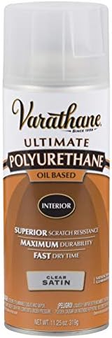 Varathane 6081 do olho de ferrugem Spray de óleo de poliuretano interior, acabamento semi-brilho 11,25 onças