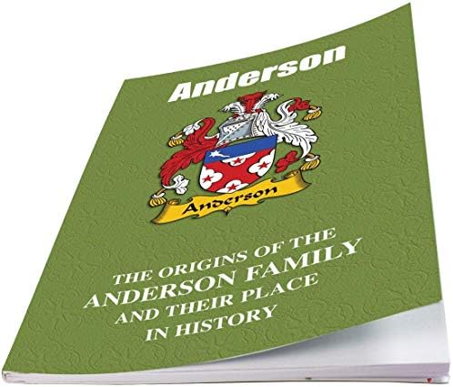 I Luv Ltd Anderson English Familame Sobreleto de história com breves fatos históricos