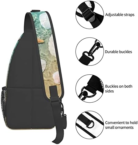 Fylybois Starfish sling sling bolsa de sling viagens backpack crossbody bolsas de caminhada no peito