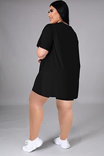 Tycorwd feminino plus size duas peças roupas de loungewear