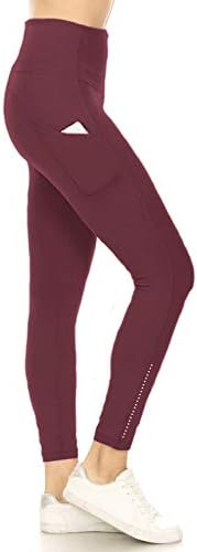 Leggings Depot Women Lovel Wistide Reflection Yoga Pants with Pockets Athletic Perleggings