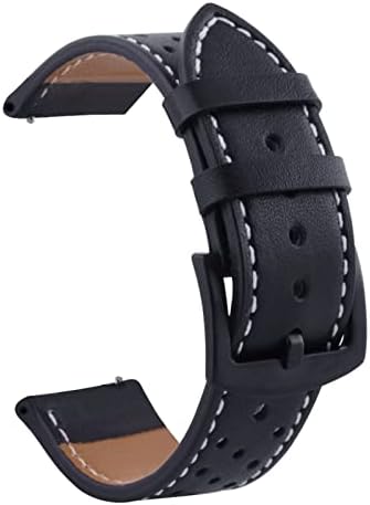 Cysue Leather tiras da faixa de vigilância para pulseiras originais universais de 20 mm Cinturão pulseira