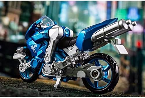 Liusj junnst transformadores brinquedo ls19 motocicleta super -velocidade três irmãs robô de deformação, cada modelo é de 4 polegadas de alta