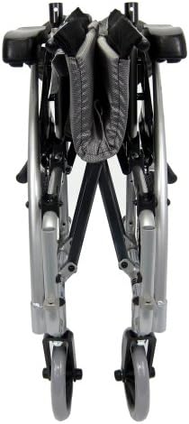 Karman Healthcare S-115-TP Ergonomic Ultra Lightweight Manual Wheelchair, Silver Pérola, 16 Largura do assento