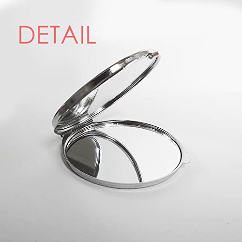 Fio de dados Linha de plugue USB Linha de puleio manual espelho compacto de bolso portátil redondo vidro