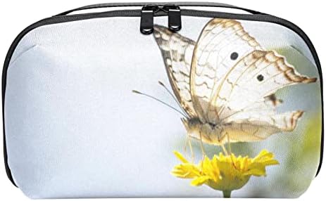 Maravilhoso Bolsa Butterfly Dandelion Bag Zipper Bolsa Travel Organizador cosmético para mulheres e meninas