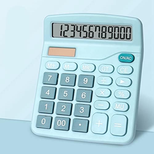 Calculadora de mesa padrão de calculadora de 12 dígitos de 12 dígitos e bateria calculadora de estudantes de energia dupla para negócios,