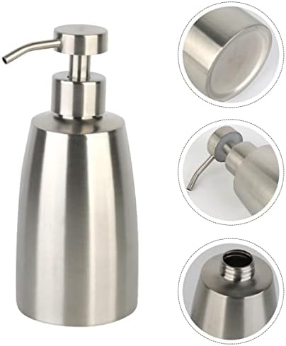 Alipis 1pc Bomba de moda inoxidável banheiro prateado limpador de prata espuma de cozinha de cozinha dispensadores