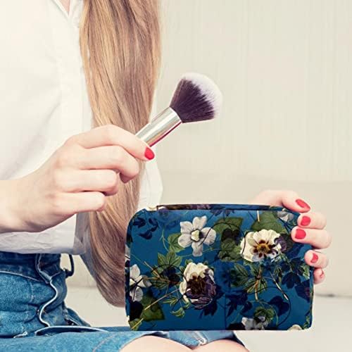 Bolsa de maquiagem do padrão de viagem Flor bolsa de viagem de higieness para mulheres para mulheres para meninas
