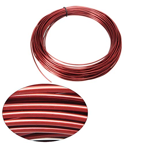 UXCELL 1,25mm dia Magneto de fio de fio esmaltado bobina de enrolamento de arame de cobre 33 pés amplamente utilizada