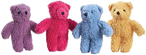 Zanies Berber Bear Dog Toys, roxo