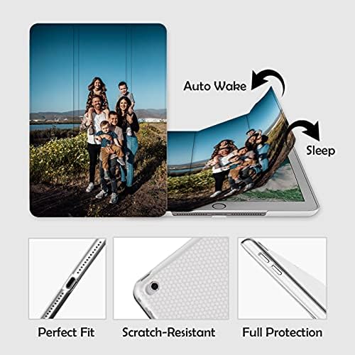 Tesfans Casal Casal para iPad da capa de proteção fotográfica com suporte de três pessoas e porta-lápis embutida para iPad Pro Air