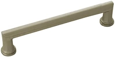 Belwith-Keeler Facette Collection Pull 6-5/16 polegadas central para acabamento em aço inoxidável central