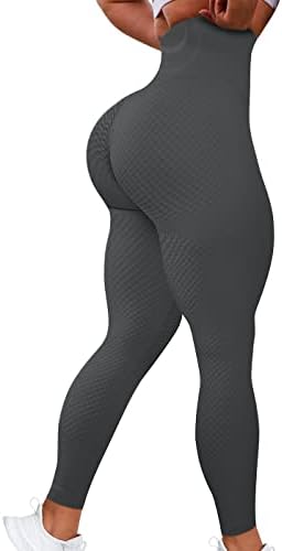 Soitoon Scrunch Butt Booty Leggings sem costura perneiras ruched Leggings para mulheres High Caist Butt Lift Workout Yoga calça
