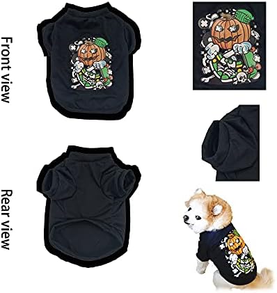 Trajes de Halloween de cachorro Shinyeagle 2, trajes de camisa de cachorro para decorações de Halloween, camisetas de figurino de pet