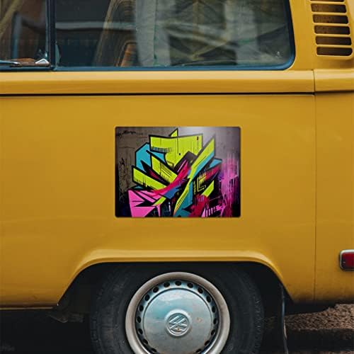 Ímã de carros de graffiti 2 PCs - Magnet de carro de arte - adesivo colorido