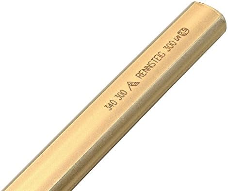 Rennsteig 340 200 0 Cinzel de Mason polido, ouro, 200 mm