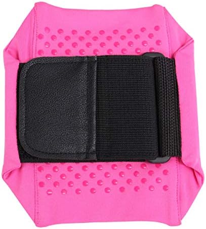 Valiclud Bezerro elástico para celular gancho de saco e fita de fita de fita adesiva da caixa de armazenamento da caixa de armazenamento da bolsa de exercícios - preto