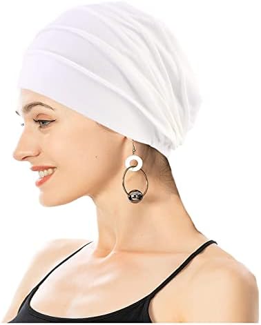 Epthsa 3 pacote de gorros desleixados chapéus, chapéu de quimioterapia para câncer para perda de cabelo, boné de sono para mulher