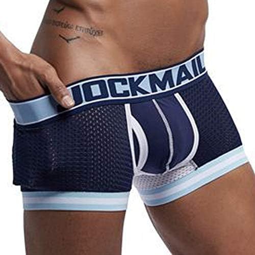 Roupas íntimas de baús modais de malha respirável masculina, baús de calçados sexy boxer bulge mole bolsa curta briefs