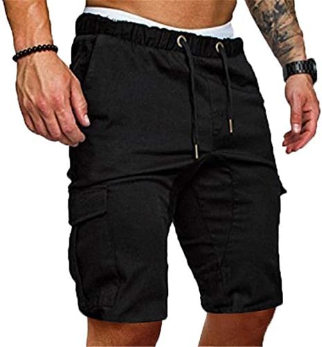 Andongnywell Men Rankgers Workout Calças Slim Fit Running Gym Shorts Calças Atléticas com bolsos