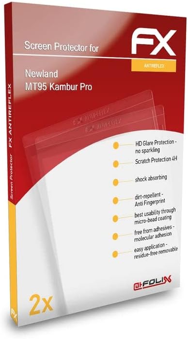 Protetor de tela AtFolix compatível com o filme de proteção de tela de telas do Kambur Pro de Newland MT95, filme de protetor