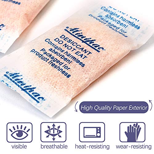 Lotfancy Silica Gel Pacotes, 300 pacotes 0,5 grama, indicando pacotes de desumidificadores dessecantes, sacos de absorvedor