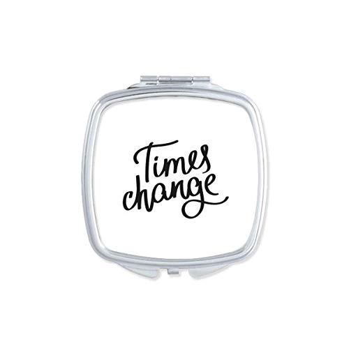 Times Alterar cotação Art Deco Gift Moda espelho portátil compacto maquiagem de bolso de dupla face de vidro de lados