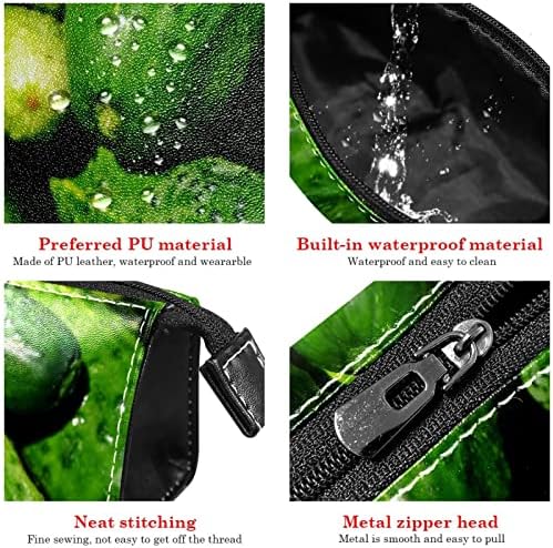 Caixa de lápis Guerotkr, bolsa de lápis, capa de caneta, bolsa de caneta, bolsa de lápis pequena, imagem de pepino verde