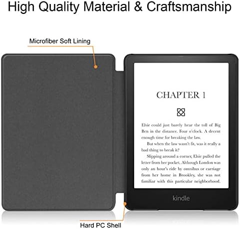 Caso de tecido para o novo Kindle 8th Gen Release apenas-mais e mais leve capa inteligente com acordar/sono Auto-Plum Bossom