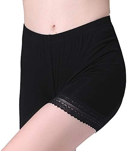 Vinconie Mulheres deslizam shorts para sob vestidos Leggings curtos rendas sob shorts