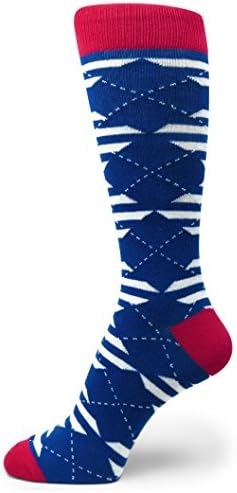Spotlight Hosiery Elite Qualidade de qualidade colorida algodão macio masculino meias de vestido Argyle Argyle