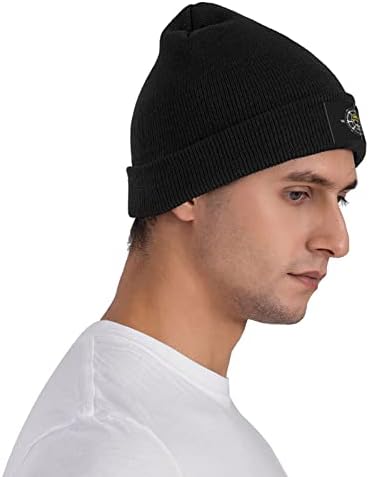 KGDHJUEI anime One Piece Hat para malha quente Fiz chapéus de malha para o clima frio Cap preto preto