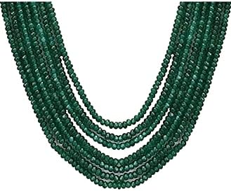 Sana Gems Color Verde Onyx Corte Rodadas Emerald jade semi preciosas miçangas de pedra de gem