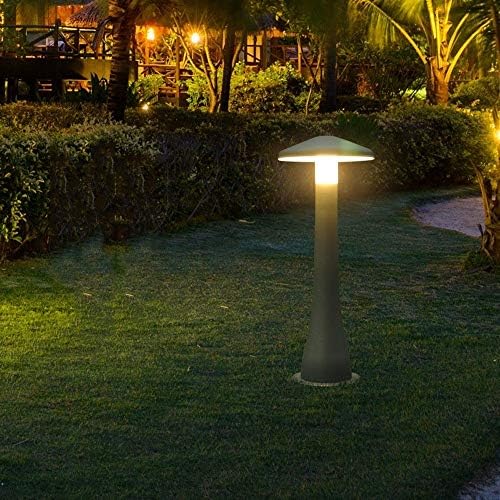 GJCQZQ Luzes da via do cogumelo formato de cogumelo criativo Luz de 60 cm de altura super brilhante LED LED LUDRO DE ALUMA DE