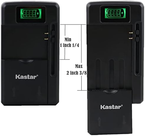 Kastar BL-4C Smart LCD Battery Charger Replacement for Maxcom M55 MM105 MM105DS MM132 MM132BB MM133 MM133BB MM136 MM136BB