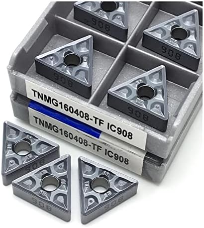 Ferramenta de carboneto TNMG160404 TF IC907 IC908 TNMG160408 TF IC907 IC908 Inserção de carboneto CNC Tool de torno externo