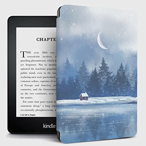 Caso Slimshell para Kindle Paperwhite com Aguarda/Sono Automático - se encaixa em Paperwhite 10ª geração 2018 - paisagem da neve