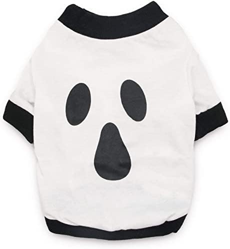 Camisa de Halloween de Halloween Camiseta de Halloween Camiseta engraçada para cães para cães pequenos, pequenos