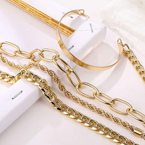 IFKM Gold Bracelets for Women, braceletes de corrente delicada em camadas de 14k, com 14k